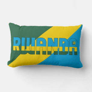 Traum in Farbe mit der patriotischen Flagge Ruanda Lendenkissen