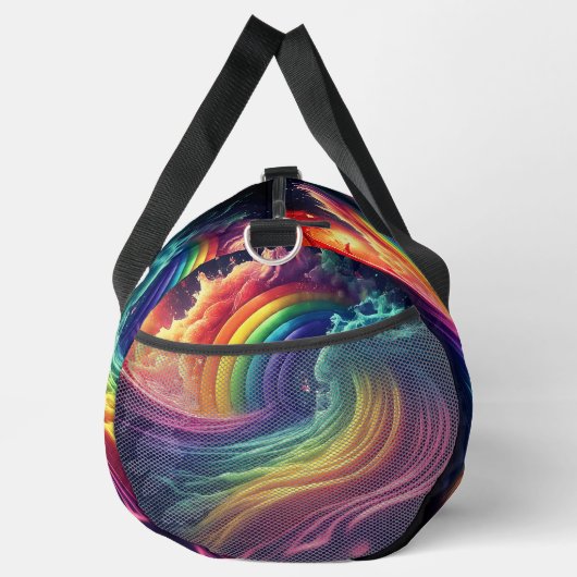 Traum in Farben Druckknopf Nähtasche Duffle Bag (Rechts)