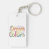 Traum in Farben Schlüsselanhänger (Rückseite)