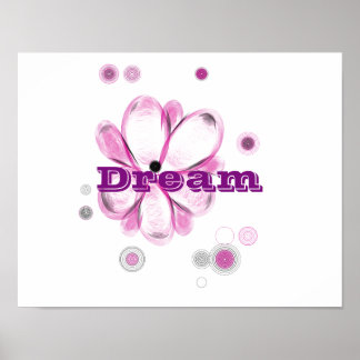 Traum Inspiration Custom Blume Art Poster