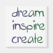 Traum, inspiriert, Magnet schaffen (Vorne)