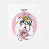 Traum kommen wahr fleecedecke (Vorderseite)