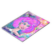 Traum, Liebe, Live - Neon Dreams Art Notebook Notizblock (Linke Seite)