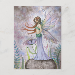 Traum-Lilien-Fantasie-Fee-Postkarte Postkarte