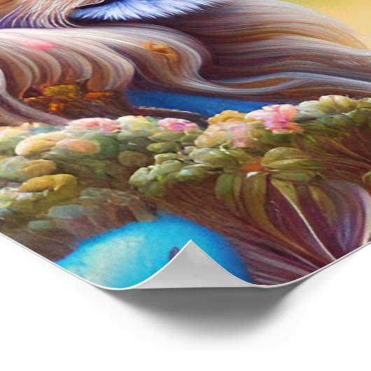 Traum-Löwenposter Poster (Ecke)