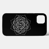Traum Mandala in Weiß Case-Mate iPhone Hülle (Rückseite (Horizontal))
