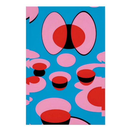 Traum Minimalistischer Pop Poster (Vorderseite)