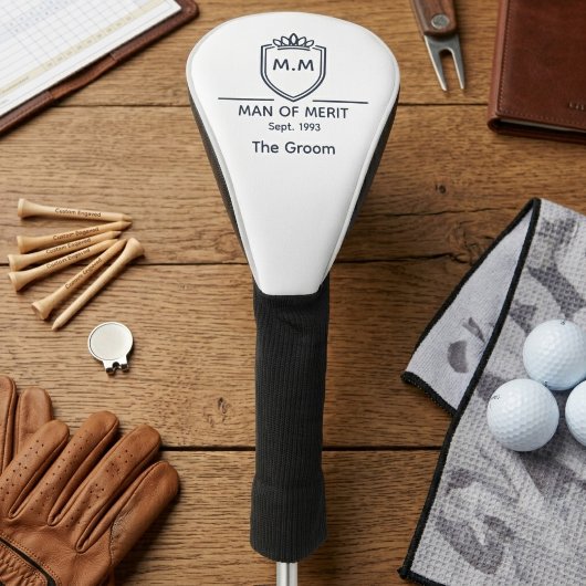 Traum Monogramm Anfangsbuchstaben Name Mann der Ve Golf Headcover