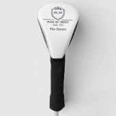 Traum Monogramm Anfangsbuchstaben Name Mann der Ve Golf Headcover (Vorderseite)
