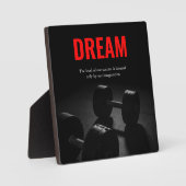 Traum Motivierend Bodybuilding Schulung Fitness Fotoplatte (Vorderseite)