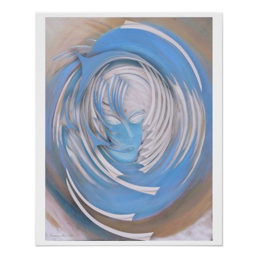 "Traum oder Geist", glänzendes Poster (Vorderseite)