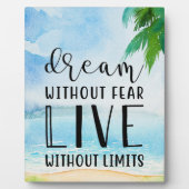 Traum ohne Angst Beach Thema Fotoplatte (Vorderseite)