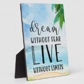 Traum ohne Angst Beach Thema Fotoplatte (Seite)