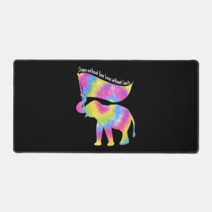 Traum ohne Angst Liebe Elefant LGBT Pride Krawatte Schreibtischunterlage