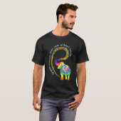 Traum ohne Angst Liebe Elephant LGBT Pride Krawatt T-Shirt (Vorne ganz)