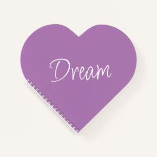 "Traum" - Phrase Lavender Lila Hintergrund Notizblock