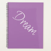 "Traum" - Phrase Lavender Lila Hintergrund Planer (Vorderseite)