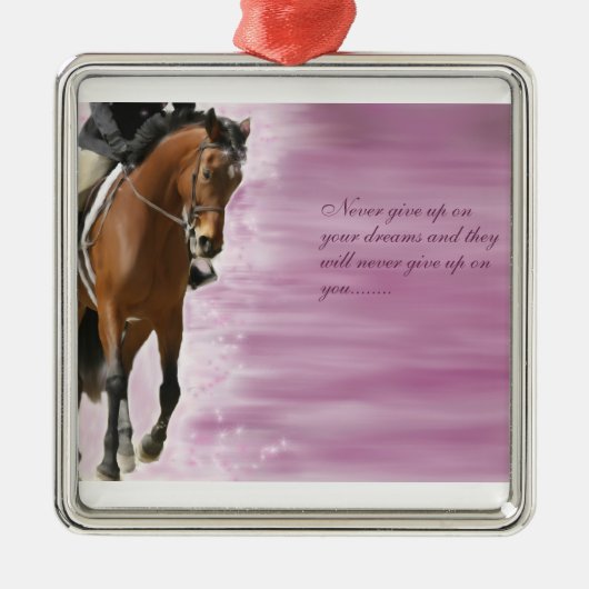 Traum-Plakatverzierung Silbernes Ornament (Vorne)