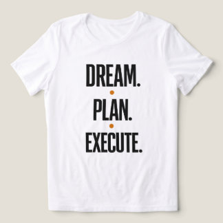 Traum Plan Ausführen Motivierende Typografie Damen Tri-Blend Shirt