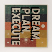 Traum, Plan, Ausführen Puzzle (Horizontal)