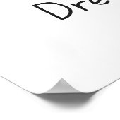 Traum, Plan, Do - Motivierend Poster (Ecke)