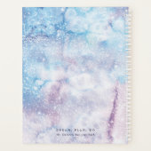 Traum, Plan, Do - Wasserfarben Lila Universum Planer (Rückseite)
