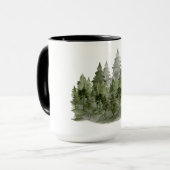 Traum Plan Mach Aquarell Wald Tasse (Vorderseite Links)