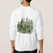 Traum Plan Mach Aquarellwald Sweatshirt (Rückseite)