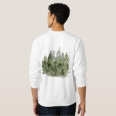 Traum Plan Mach Aquarellwald Sweatshirt (Schwarz voll)