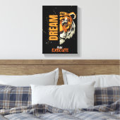 "Traum, Plan, Tiger-Leinwand ausführen Leinwanddruck (Insitu (Schlafzimmer))