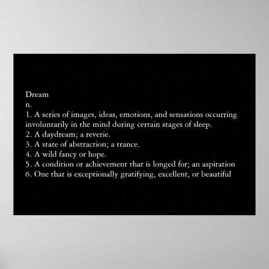 Traum Poster (Vorne)