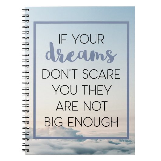 Traum-Schrecken, den Sie zitieren Notizblock (Vorderseite)