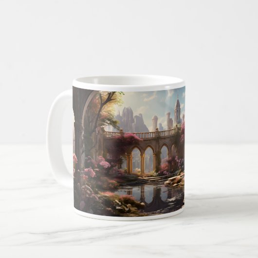 Traum und Blumengarten Kaffeetasse (Vorderseite Links)