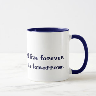 Traum und leben tasse