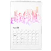 Traum und Reisen durch Städte Kalender (Mär 2026)