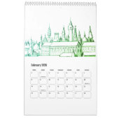 Traum und Reisen durch Städte Kalender (Feb 2026)