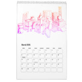 Traum und Reiseziele Stilvoll modern Kalender (Mär 2026)