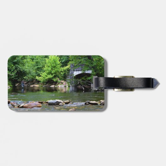 Traum vom Angeltag Gepäckanhänger (Rückseite horizontal)