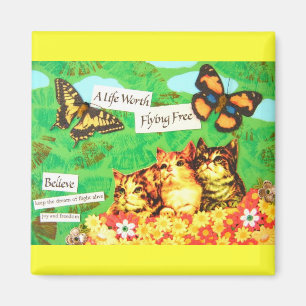 Traum vom Fliegen - Vintage Magnet