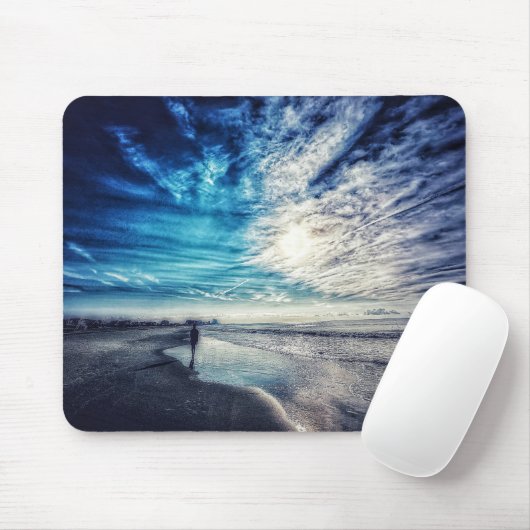 Traum vom Strand während der Arbeit Mousepad (Mit Mouse)