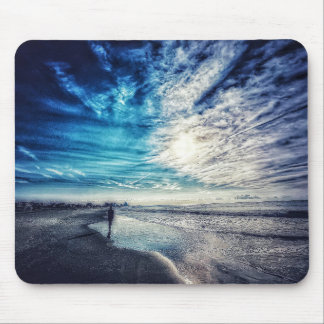 Traum vom Strand während der Arbeit Mousepad
