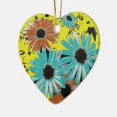 Traum von Daisies Keramik Ornament (Links)