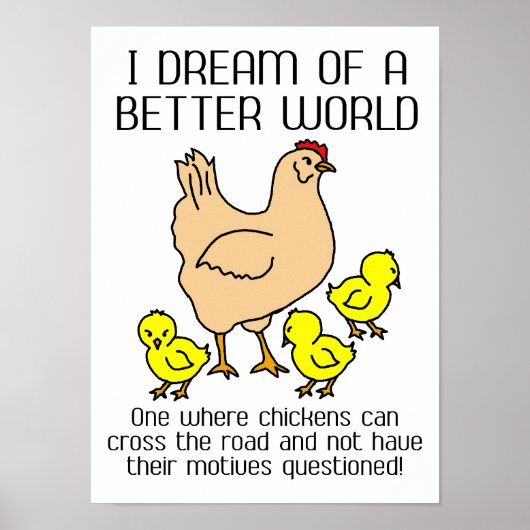 Traum von einem besseren Weltwitterposter Poster (Vorne)