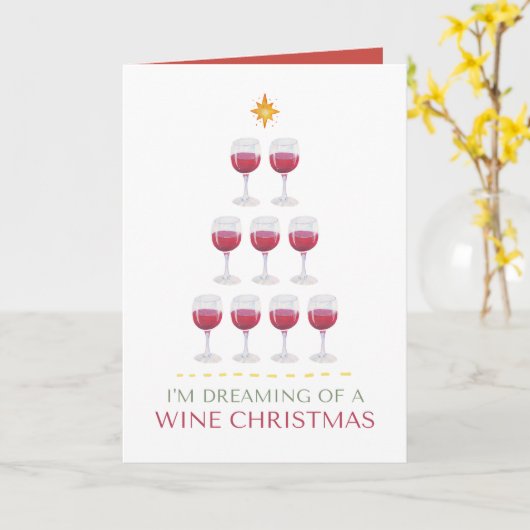 Traum von einer Weihnachtskarte Karte (Gelbe Blume)