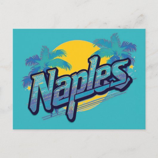 Traum von Neapel Postkarte (Vorderseite)