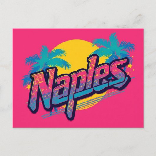 Traum von Neapel Postkarte (Vorderseite)