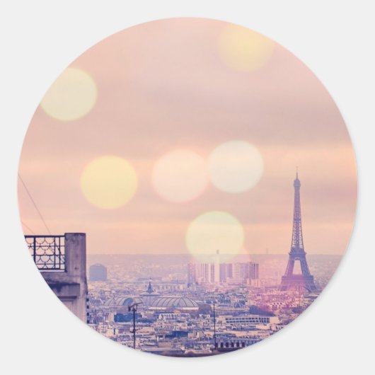 Traum von Paris Eiffel Tower Sticker (Vorderseite)