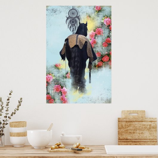 Traum von Rose - Poster (Küche)