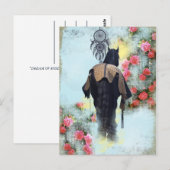 Traum von Rose - Postkarte (Vorne/Hinten)