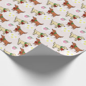 Traum von Tennisballs Geschenkpapier (Ecke)